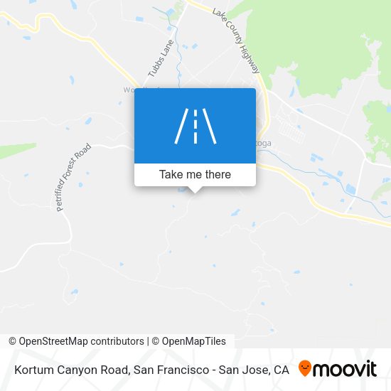 Mapa de Kortum Canyon Road