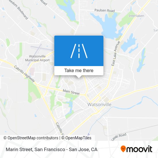 Marin Street map