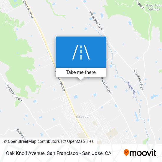Oak Knoll Avenue map