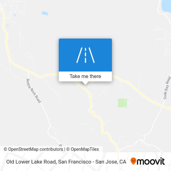 Old Lower Lake Road map