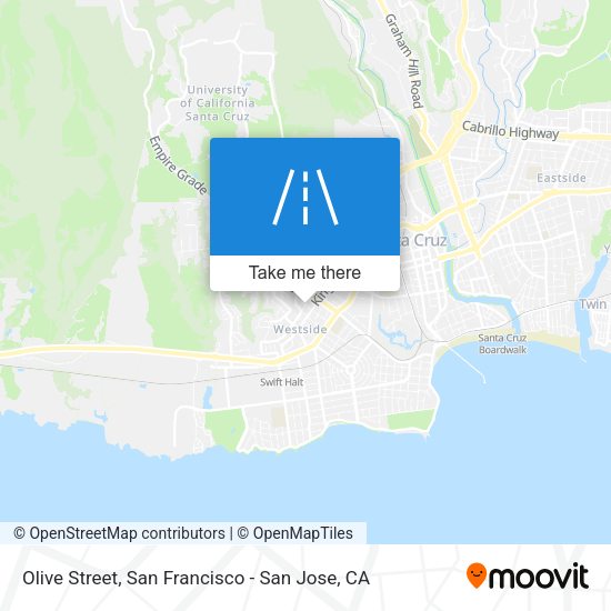 Olive Street map