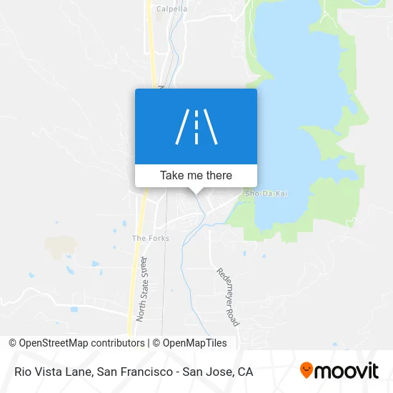 Rio Vista Lane map