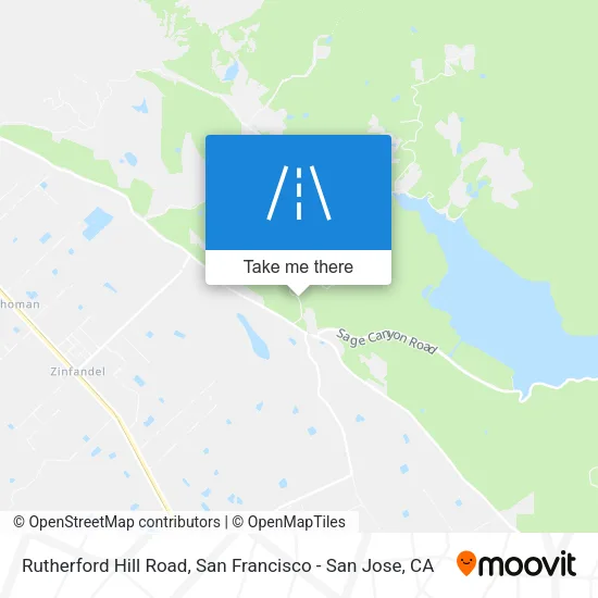 Rutherford Hill Road map