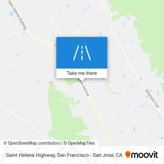 Mapa de Saint Helena Highway