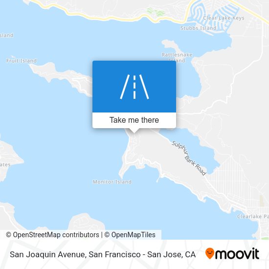 Mapa de San Joaquin Avenue