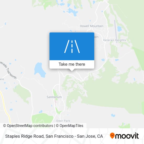 Staples Ridge Road map
