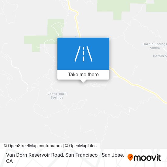 Van Dorn Reservoir Road map