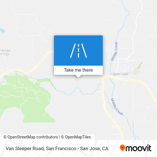 Van Sleeper Road map