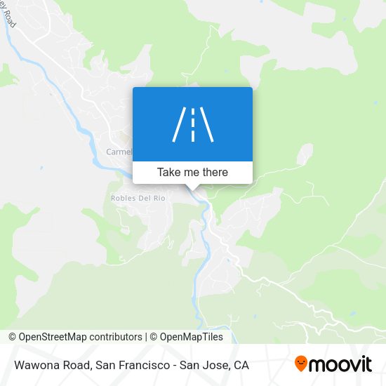 Wawona Road map