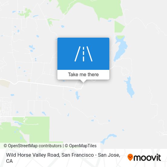 Wild Horse Valley Road map