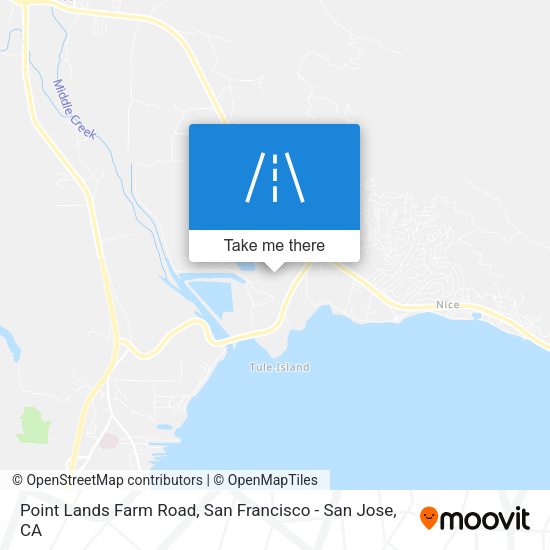 Point Lands Farm Road map