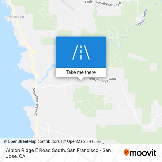 Mapa de Albion Ridge E Road South