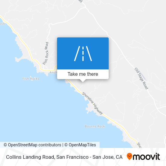 Mapa de Collins Landing Road