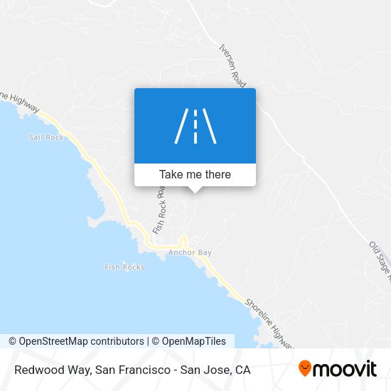 Redwood Way map