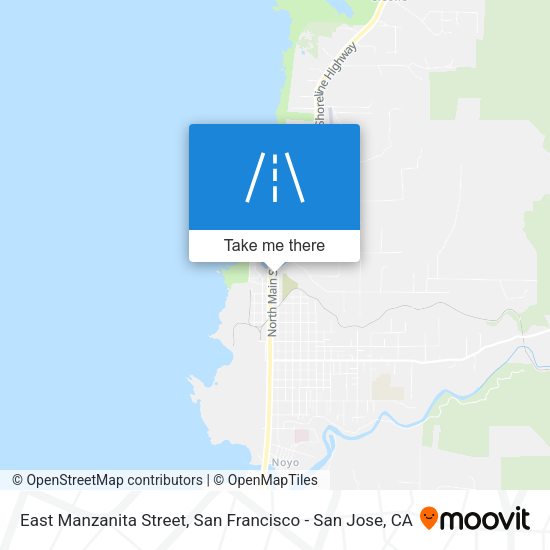 East Manzanita Street map