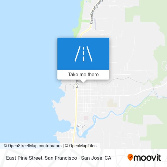 Mapa de East Pine Street