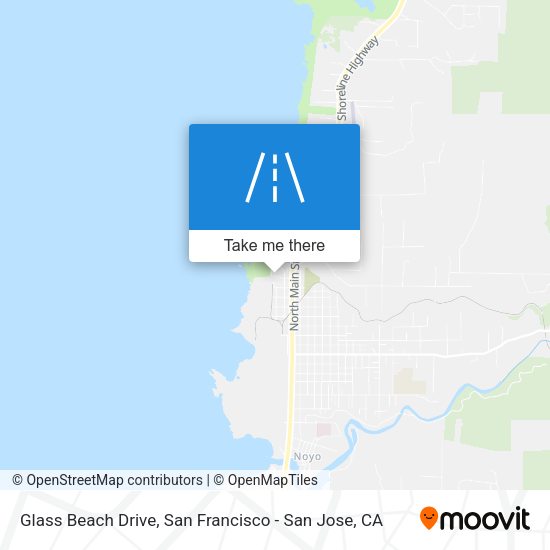 Glass Beach Drive map