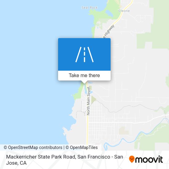 Mackerricher State Park Road map