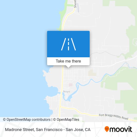 Madrone Street map