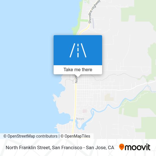 North Franklin Street map