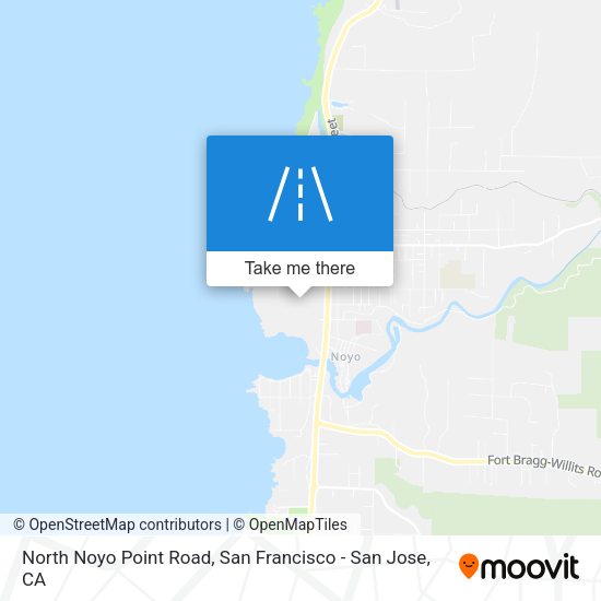 North Noyo Point Road map