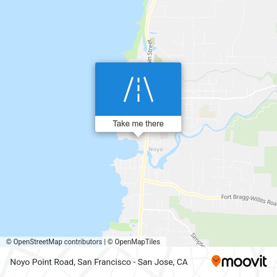 Noyo Point Road map