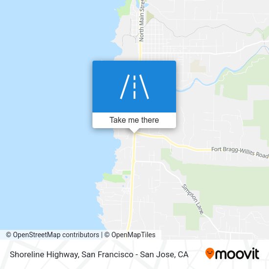 Shoreline Highway map