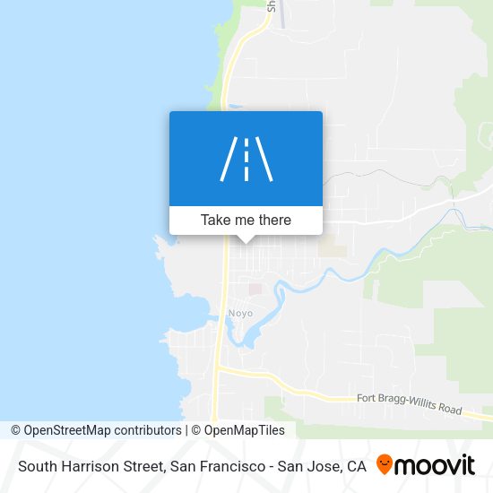 South Harrison Street map