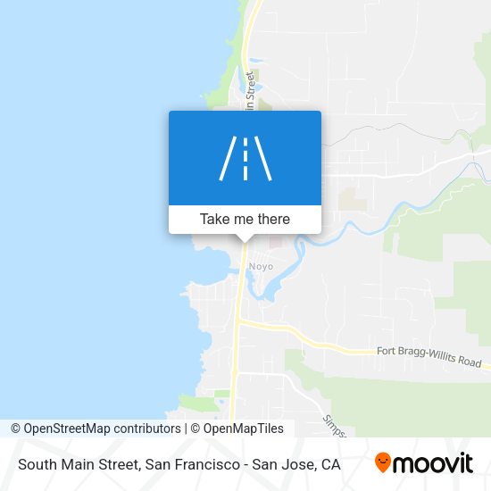 South Main Street map
