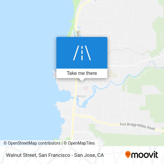 Mapa de Walnut Street