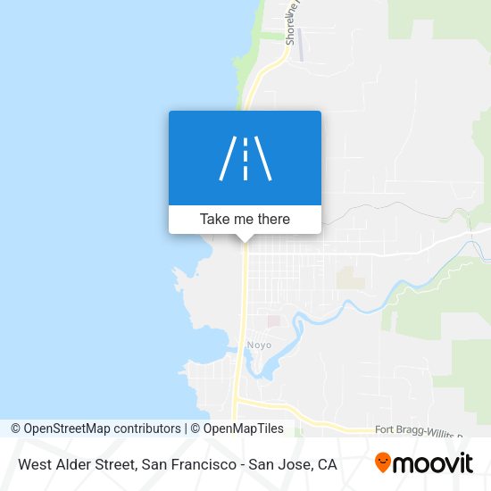 Mapa de West Alder Street