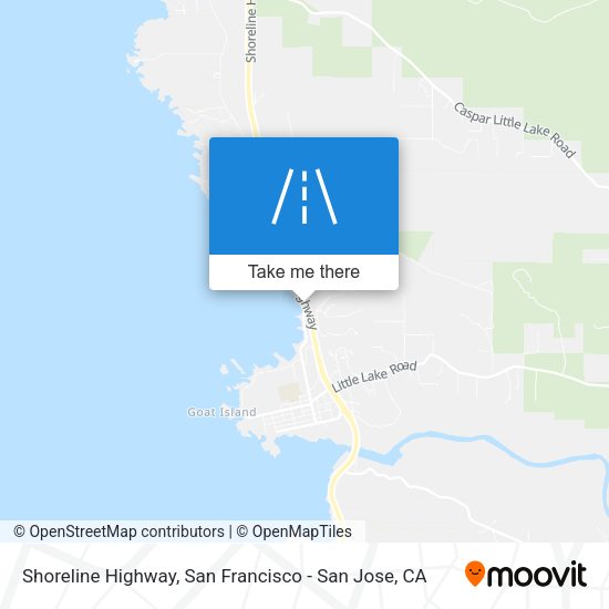 Shoreline Highway map