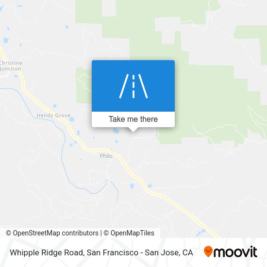 Mapa de Whipple Ridge Road