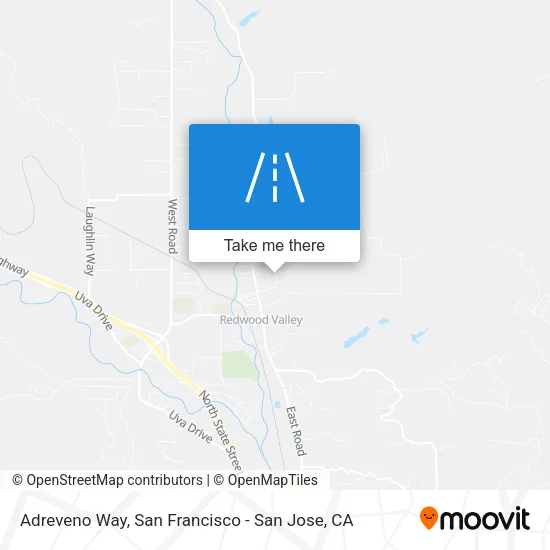 Adreveno Way map