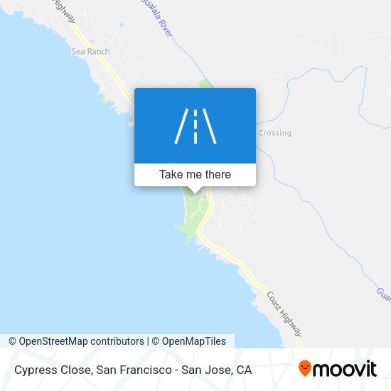 Cypress Close map