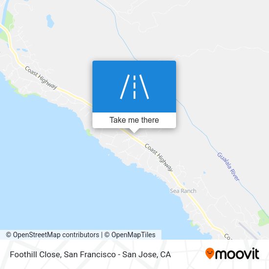Mapa de Foothill Close