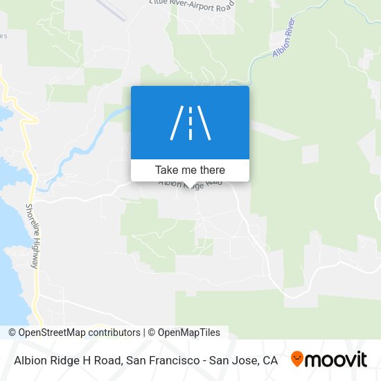 Albion Ridge H Road map