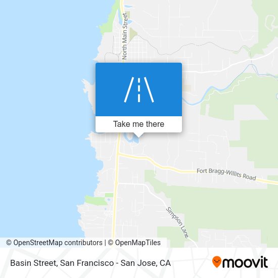 Mapa de Basin Street