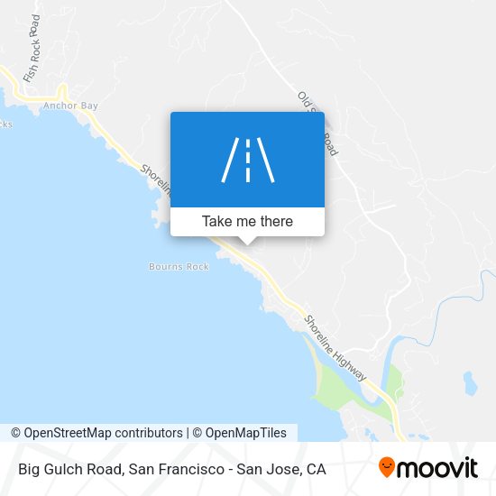 Mapa de Big Gulch Road