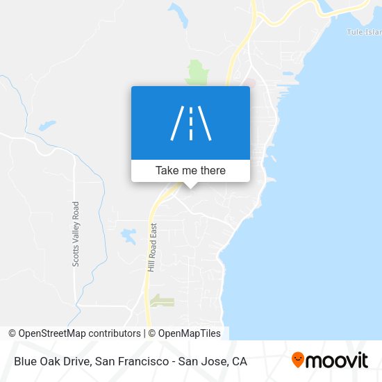 Mapa de Blue Oak Drive
