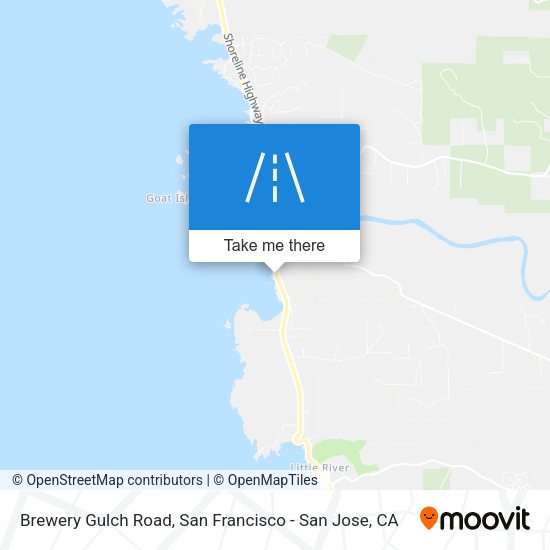 Brewery Gulch Road map