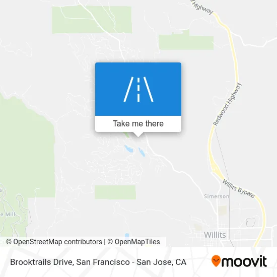 Brooktrails Drive map