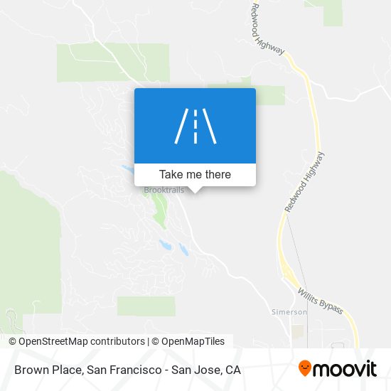 Brown Place map