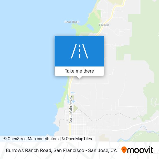Burrows Ranch Road map