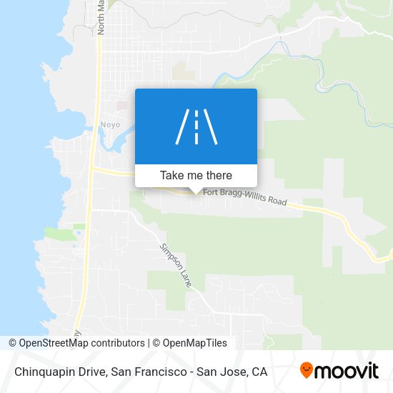 Chinquapin Drive map