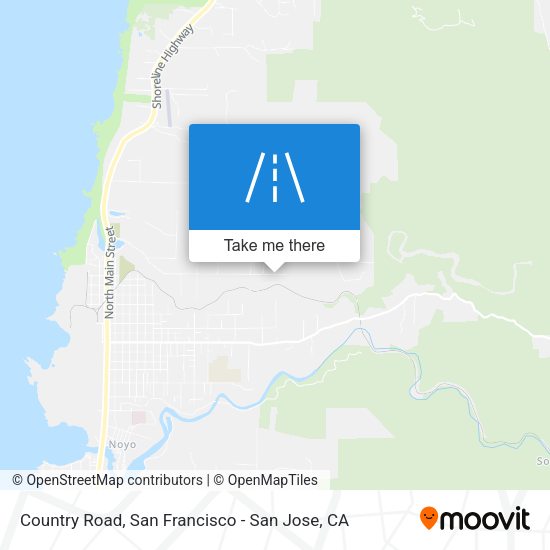 Mapa de Country Road