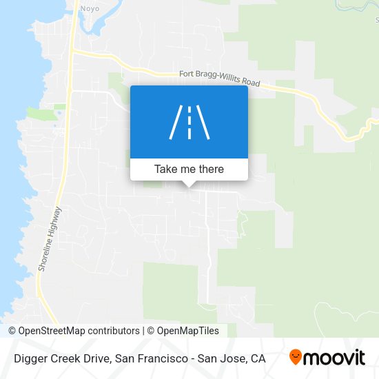 Digger Creek Drive map