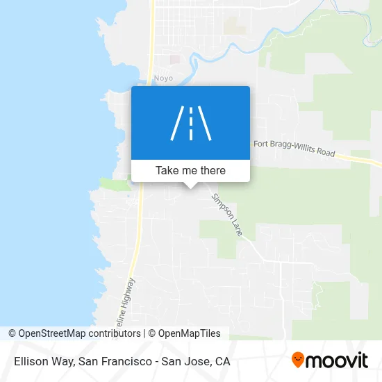 Ellison Way map