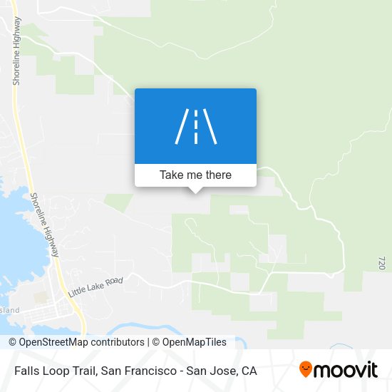 Falls Loop Trail map