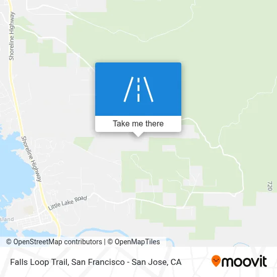 Falls Loop Trail map
